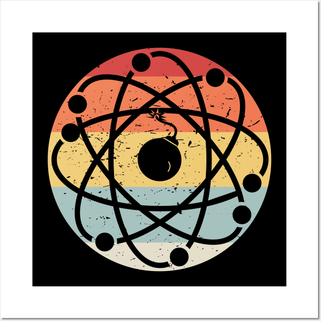 Retro AtomBomb Wall Art by CandD